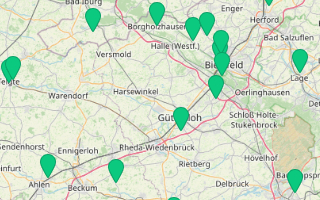 Das Bild stellt einen Screenshot eines Ausschnittes der Karte des Monats Oktober 2024 dar. Er zeigt den Mückenatlas des ZALF und FLI (www.mueckenatlas.de).